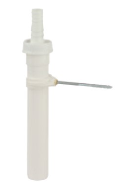Kirchhoff Kunststof dompelbuis wit 1 2" H x 250 mm voor DN40 mm sifon mit 3 4" apparaataansluiting met houder 98838148