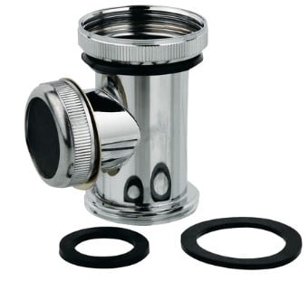 Kirchhoff Afvoer-T-stuk, chroom, 1 1/4", voor sifon - 988391113