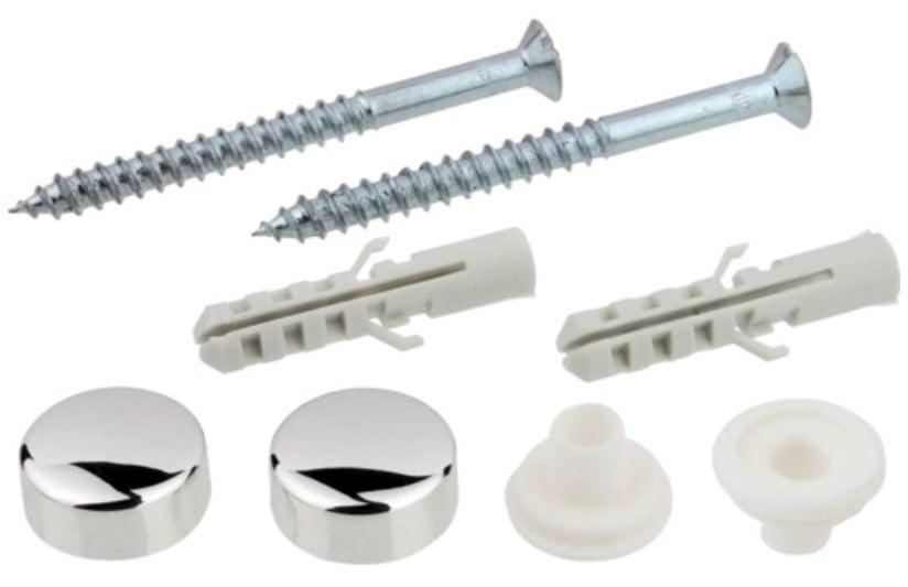 Kirchhoff WC-montageset, verhoogde verzonken kop, chroom, M6 x 70 mm - 98846110