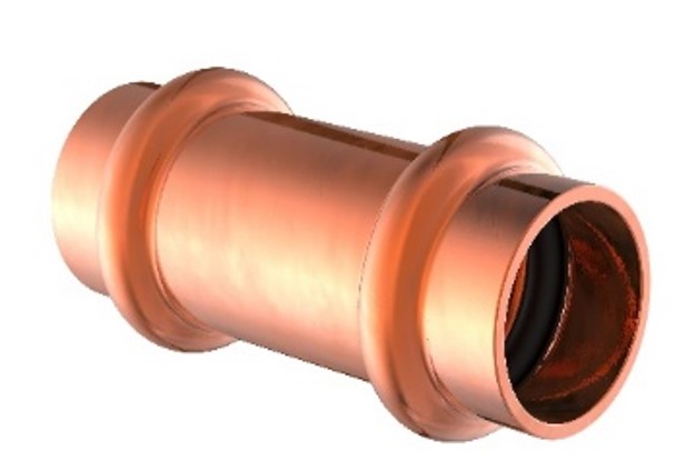 Kirchhoff Koperen glijhuls blank 18 mm 2 sockets (P5270S) 988616855