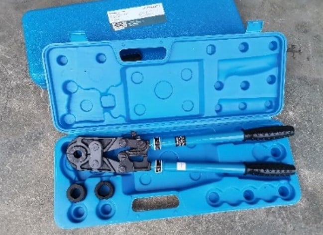 Kirchhoff Handkrimptang met inzetstukken 16-20-26 mm voor meerlagenbuis 988883555