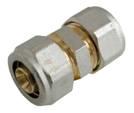 Kirchhoff Messing aansluitstuk vernikkeld 26 mm klemkoppeling voor meerlagenbuis 988904355