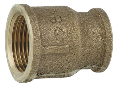 Kirchhoff Rood messing reducerende dubbele contactdoos blanco 1 2"IT x 3 8"IT (3240) 988954213