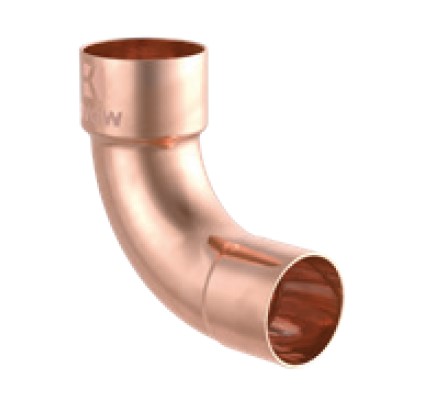 Kirchhoff Koperbocht 90°, blank, 12 mm, 1 socket, (5001a) - 989022017
