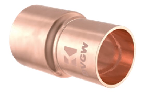 Kirchhoff Koperen reduceerkoppeling blank 22 mmA x 15 mm 1 socket (5243) 989074017