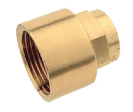 Kirchhoff Overgangsdop van rood messing, blank, 22 mm x 1/2"IT, 1 socket (4270g) - 989107017