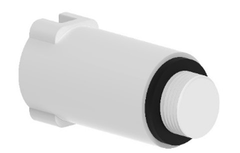 Kirchhoff Kunststof bouwplug wit 1 2" drukloos 98913200