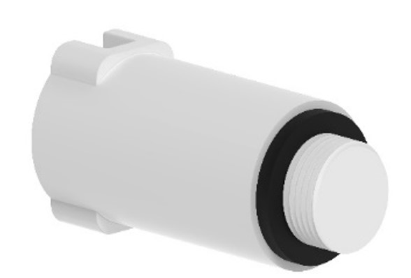 Kirchhoff Kunststof bouwplug wit 1 2" drukloos 989132055