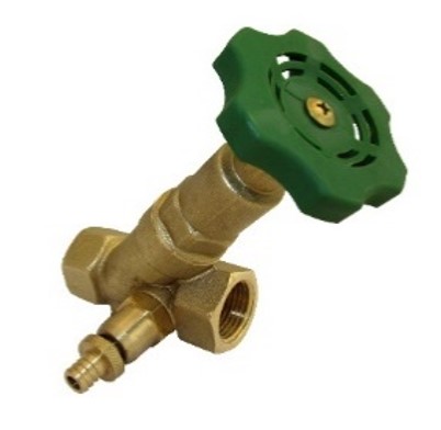 Kirchhoff Gecombineerd vrijstroomventiel met terugslagklep 1 2"IT met aftapkraan 989191355