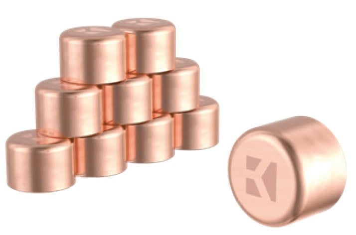 Kirchhoff Koperen eindkap blank 15 mm 1 socket (5301) (10x) 989207655