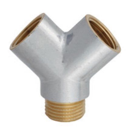 Kirchhoff Messing Y-verdeler stuk chroom 1 2"IT x 1 2"ET 989411155