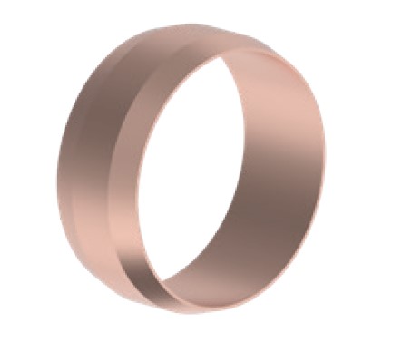 Kirchhoff Koperen klemring blank 12 mm klemkoppeling voor koperen buis (5x) 989461217