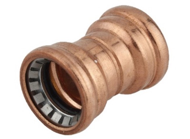 Kirchhoff Koperen dubbele sokkel blank 12 mm 2 sockets (S270) 989472017