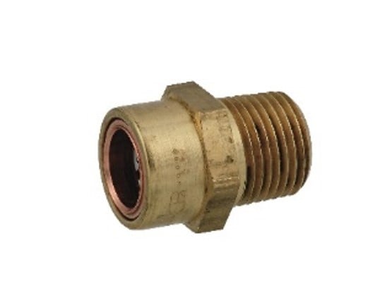 Kirchhoff Messing overgangsnippel blank 15 mm x 1 2"ET 1 socket (S243g) 989476117