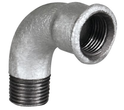 Kirchhoff Bocht van smeedbaar ijzer 90° verzinkt 1 2"I x 1 2"ET (1a) 989672055