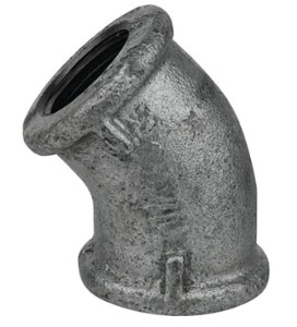Kirchhoff Smeedbaar ijzer bocht 45° verzinkt 3 4"IT (120) 989726155