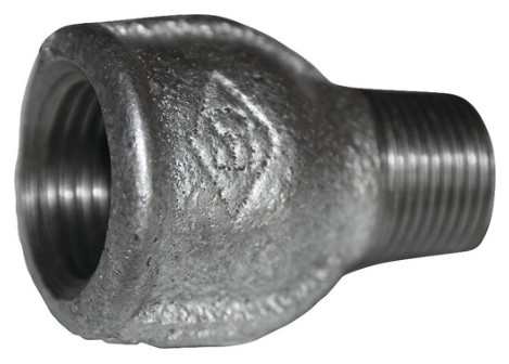 Kirchhoff Smeedbaar ijzer reducerende dubbele contactdoos gegalvaniseerd 1 2"IT x 3 8"ET (246) 989758455