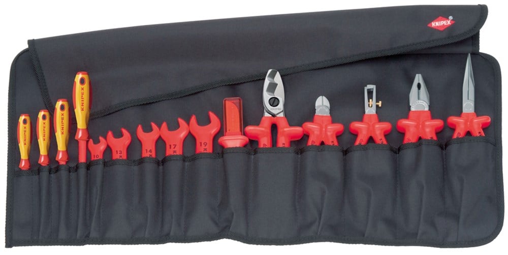 Knipex Gereedschaproltas 15-delig VDE - 98 99 13 - 989913