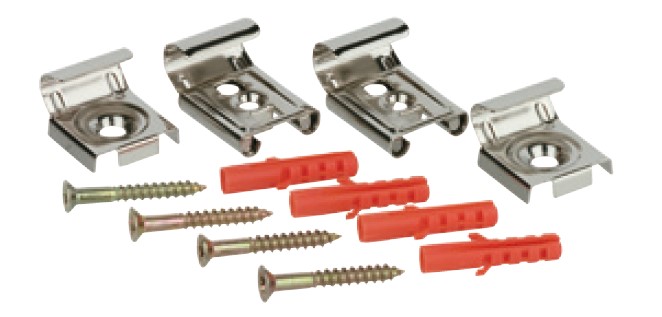Kirchhoff Spiegelbeugelset, RVS gepolijst (4x) - 990511155