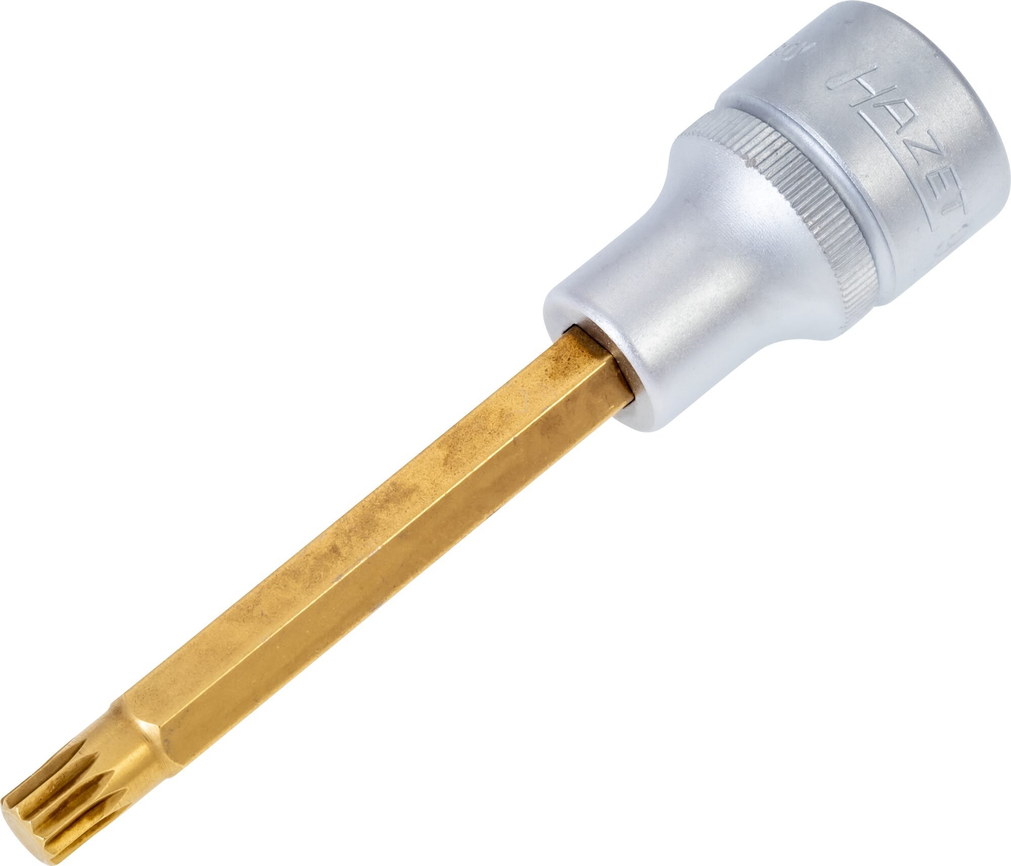 HAZET Dopsleutelbit 990LG-8 · 1/2 inch (12,5 mm) vierkant hol · Binnenveeltandprofiel XZN · SW M8