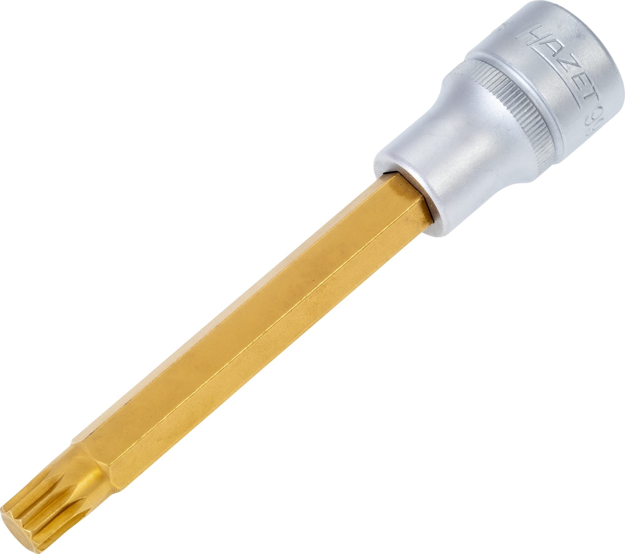 HAZET Dopsleutelbit 990SLG-10 · 1/2 inch (12,5 mm) vierkant hol · Binnenveeltandprofiel XZN · SW M10