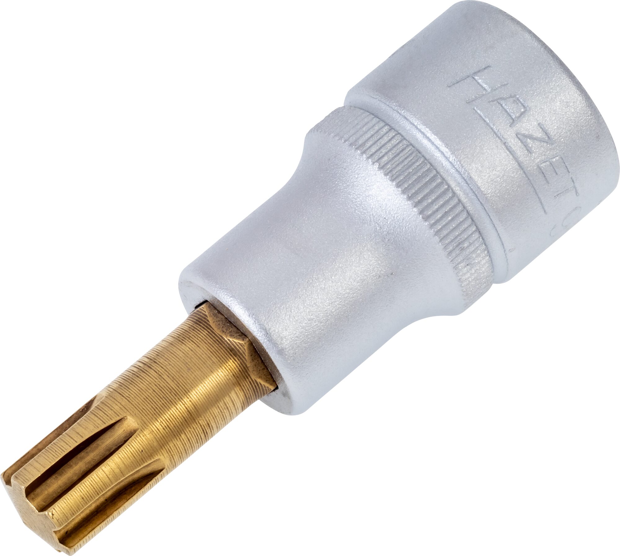 HAZET Dopsleutelbit 991-10 · 1/2 inch (12,5 mm) vierkant hol · Binnenspieprofiel Ribe-CV · SW M10