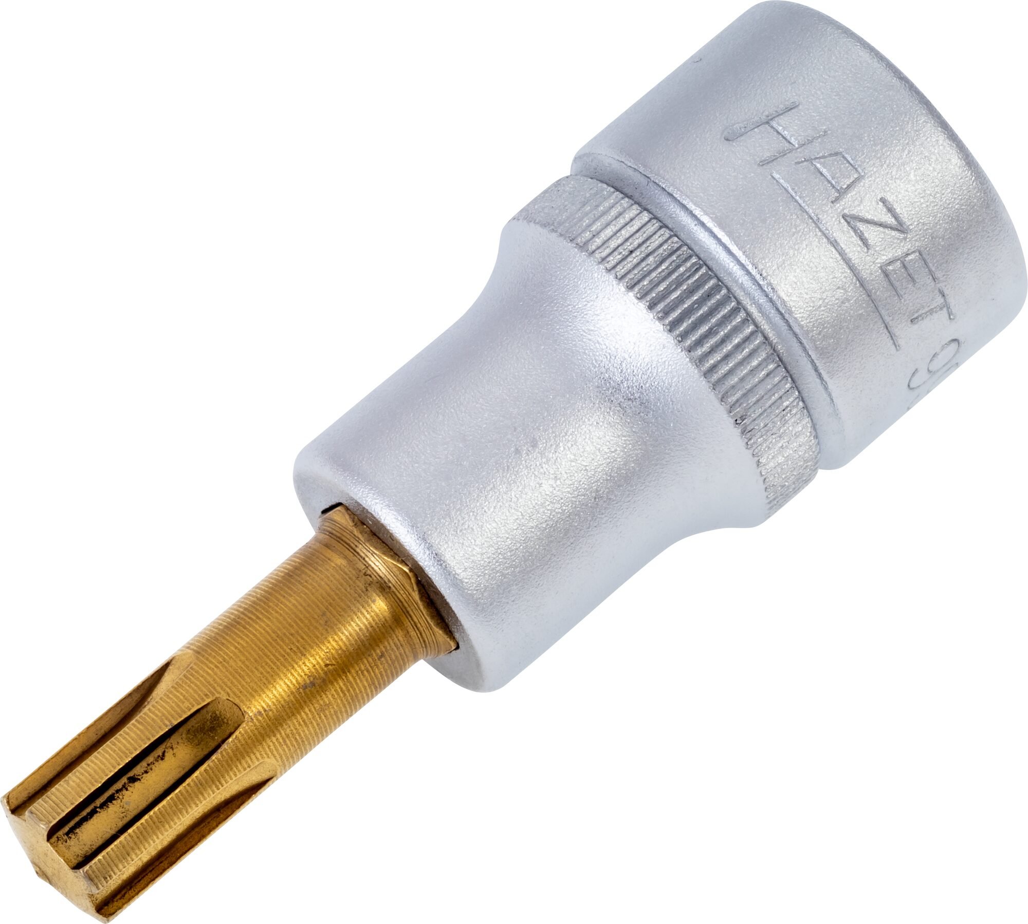 HAZET Dopsleutelbit 991-9 · 1/2 inch (12,5 mm) vierkant hol · Binnenspieprofiel Ribe-CV · SW M9