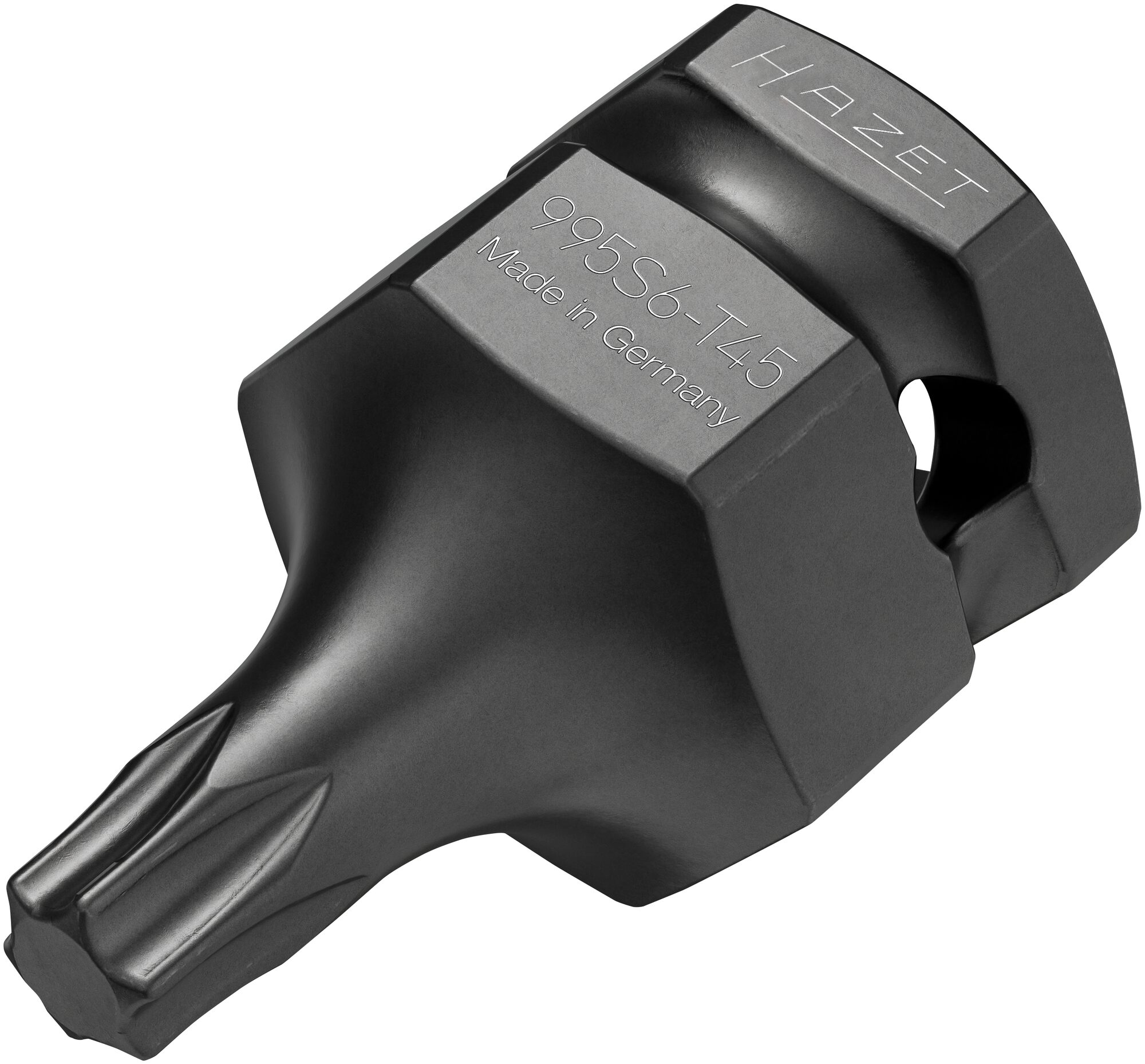 HAZET Krachtdopsleutelbit 995S6-T45 · 1/2 inch (12,5 mm) vierkant hol, 24 mm buitenzeskant · Binnen-TORX®-profiel · SW T45