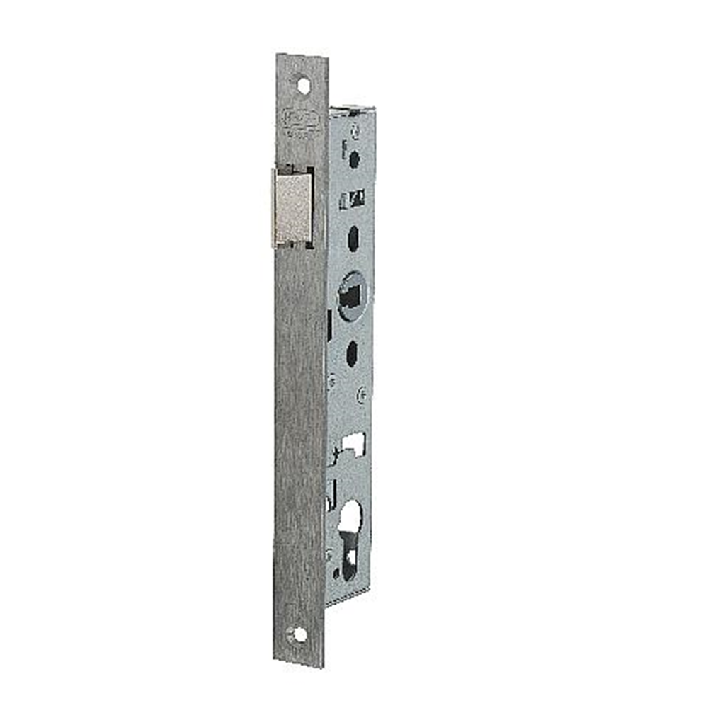 Nemef 9620 Loopslot | DM35mm | krukgat 8mm | voorplaat RVS 24x245mm rechthoekig | zamac vernikkelde dagschoot | DR 1+3/2+4 - 9962307001