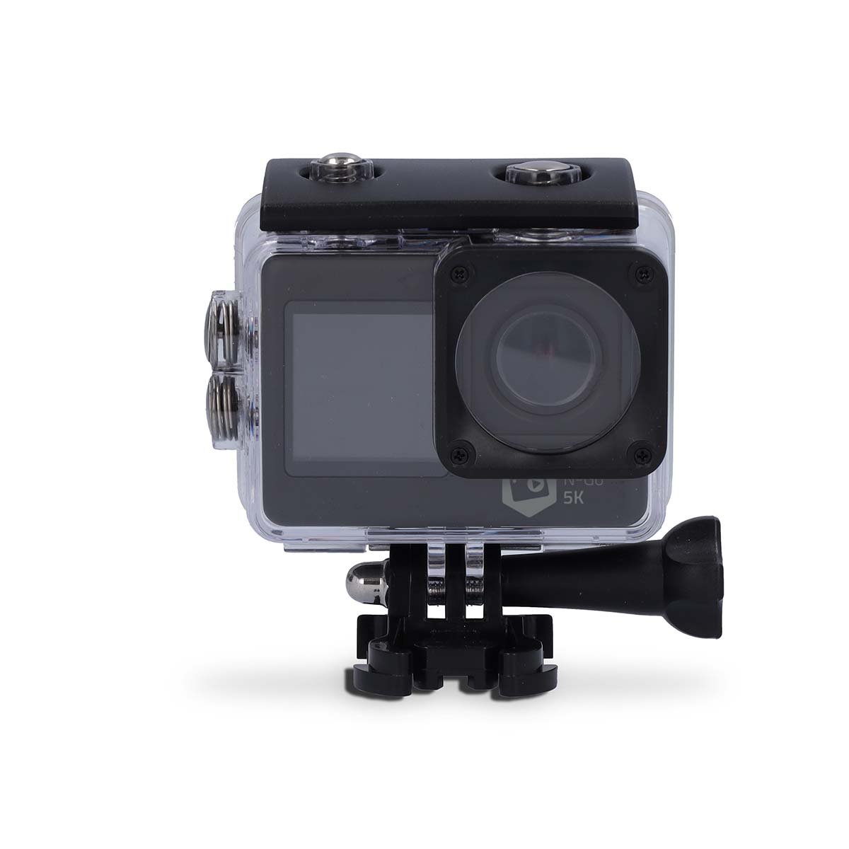 Nedis Action Cam | Dubbel scherm | 5K@30fps | 16 MPixel | Waterbestendig tot: 30.0 m | 80 min | Wi-Fi | App beschikbaar voor: Android™ IOS | Mounts