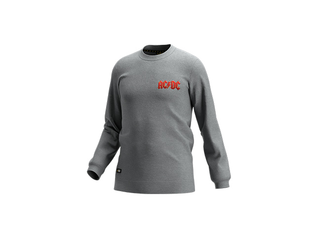 Safety Jogger ACDC Crewneck Sweater | Lichtgrijs Rood | Maat 3XL WI08163XL