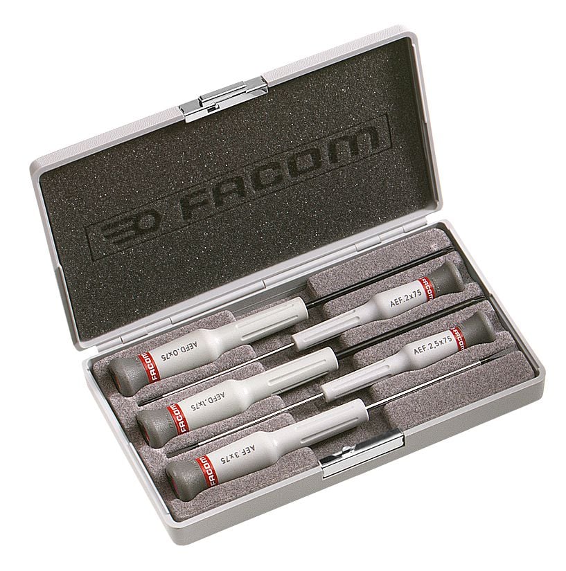 Facom doos met 5 micro-tech schroevendraaiers - AEF.J5