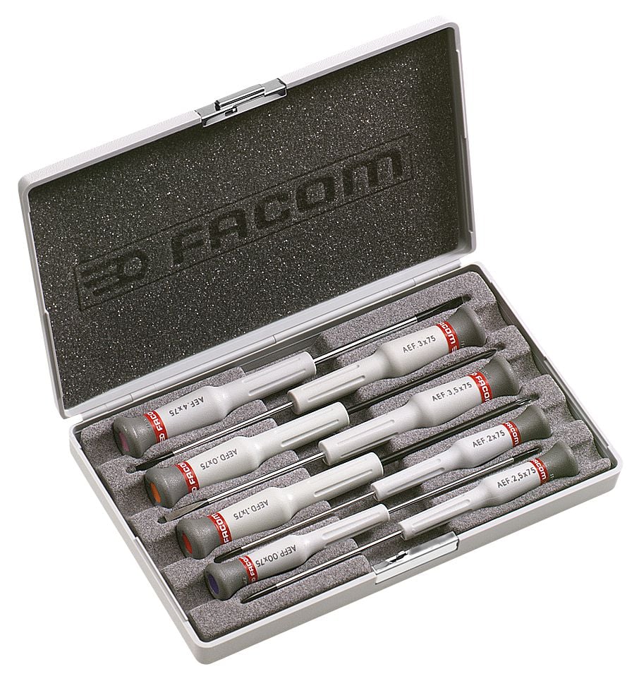 Facom doos met 8 "micro-tech" schroevendraaiers - AEF.J6