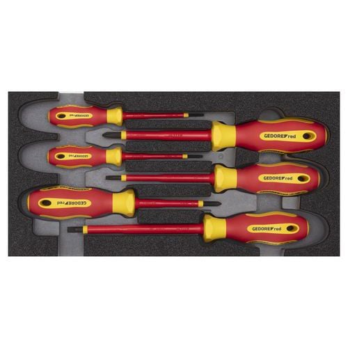 Gedore Schroevendraaierset VDE in CT-module | FL PH | 6-dlg R22150016