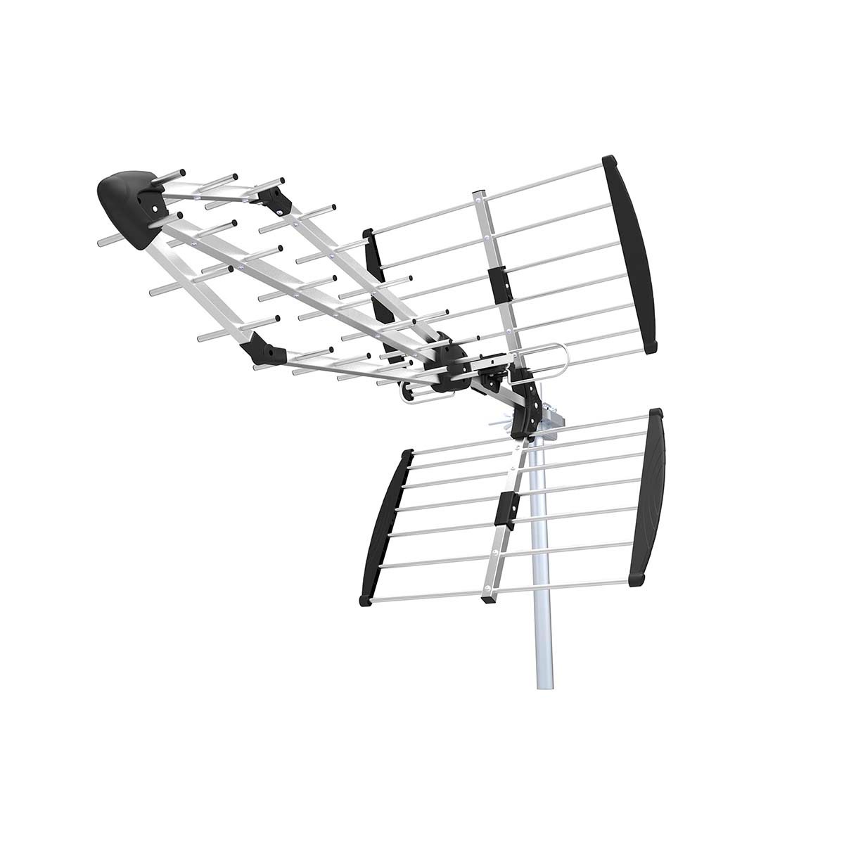 Nedis Buitenantenne | UHF | Ontvangstbereik: =50 km | LTE700 | Versterking: 13.5 dB | 75 Ohm | Antenne lengte: 1085 mm | ABS / Aluminium - ANOR1000ME