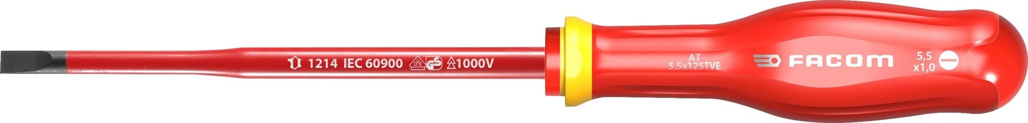 Facom Schroevendraaier Protwist Sleuf 4X100 Geïsoleerd 1000V-Slim - AT4X100TVE - AT4X100TVE