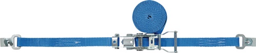 Promat Sjorband | DIN 12195-2 | lengte 4 m breedte 25 mm | met ratel + plaat haak met zekering | LC omdr. 1500 daN - 4000365131 4000365131
