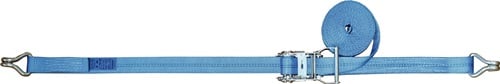 Promat Sjorband | DIN EN 12195-2 | lengte 6 m breedte 25 mm | met ratel + punthaak | LC omdr. 400 daN - 4000365145 4000365145