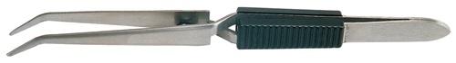 Promat/Tecwerk Soldeerkruispincet | totale lengte 160 mm | gebogen punten RVS - 4000810470