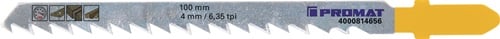 Promat Decoupeerzaagblad | totale lengte 100 mm | tandverdeling 4 mm | HCS | 5 stuks / kaart - 4000814656 4000814656