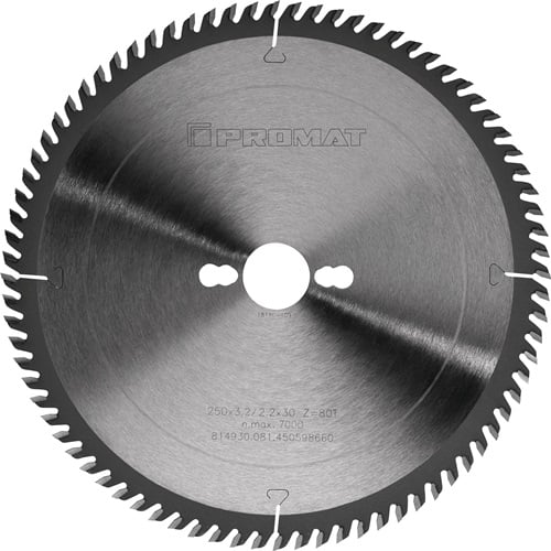 Promat Precisie-cirkelzaagblad | buiten-d. 300 mm aantal tanden 96 WZ | gat 30 mm snijbreedte 3,2 mm | hardmetaal - 4000814931 4000814931