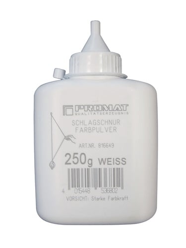 Promat Slaglijnkrijt | 250 g wit | kunststoffles - 4000816649 4000816649