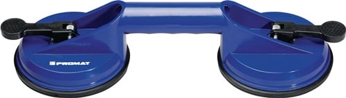 Promat Zuignaphandvat | PROMAT | | draagvermogen 80 kg hoofd-d. 118 mm | 2 koppen ABS kunststof - 4000817214 - 4000817214