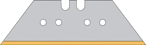 Promat Trapeziummes | L61xB18,7xS0,65mm | titanium met perforatie | 50 stuks / dispenser - 4000817884 - 4000817884