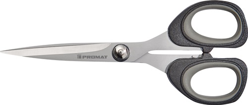 Promat Universele schaar | 180 mm | met 2C-oog titaniumgecoat | zwart/grijs - 4000818429 - 4000818429