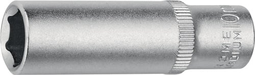 Promat Extra lange dopsleutelbit | 1/4 inch 6-kant, lang | sleutelwijdte 10 mm | lengte 50 mm - 4000821020 4000821020
