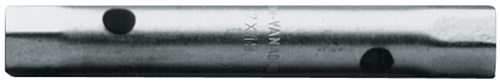 Promat Pijpdopsleutel | sleutelwijdte 8 x 9 mm lengte 100 mm | borings-d. 6,5 mm | verchroomd - 4000823732 4000823732