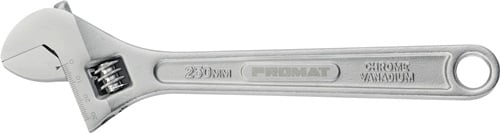 Promat Verstelbare moersleutel | max. 19 mm | lengte 150 mm | met instelschaal - 4000823826 - 4000823826