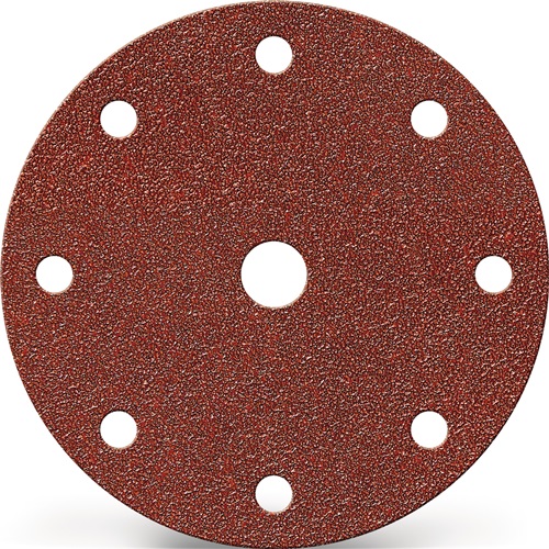 Promat Schuurpad met klitbevestiging | GLS 1 150 mm korreling 100 | voor hout / metaal korund | Gatenaantal 8 + 1 - 4000842194 4000842194