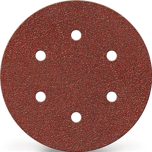 Promat Schuurpad met klitbevestiging | GLS 3 150 mm | korreling 240 | voor hout / metaal korund | Gatenaantal 6 - 4000842247 4000842247